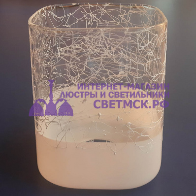 Плафон стакан. ЛС 1201 Е27 прозрачно- белый.