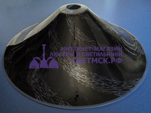 Плафон-чёрный ЛС 1204 Е27 Стекло