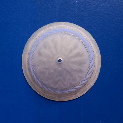 Плафон орхидея. ЛС 1245 D-25 мурано-голубой