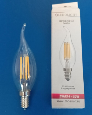 ​Светодиодные лампочки, 5(50) Ватт, Е14