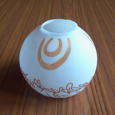 Плафон для люстр .ЛС 1033 Е27 белый с рисунком.